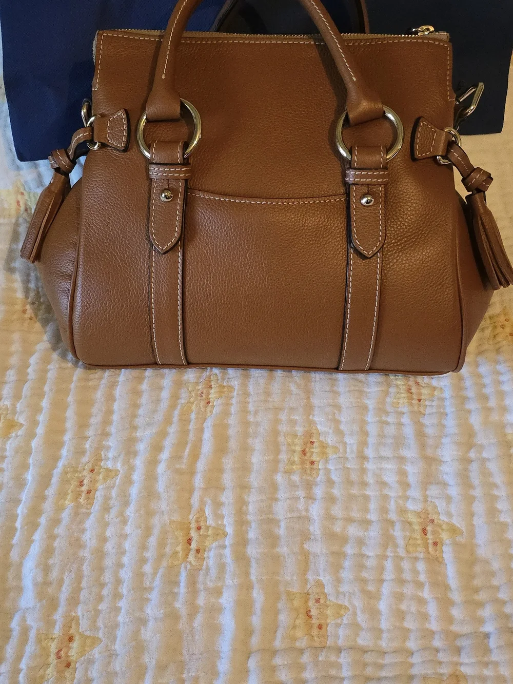 Dooney & Bourke Tan Leather Satchel